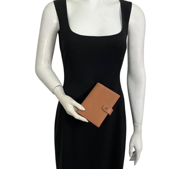 CHANEL Quilted Leather CC Logo Passport Holder Wallet - Picture 3 of 8